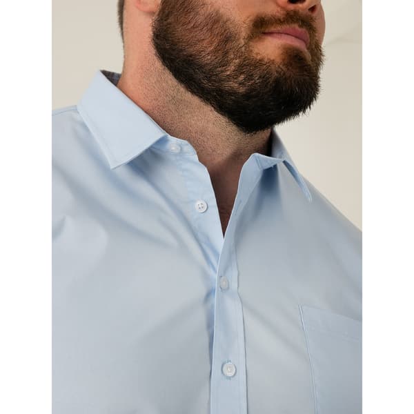 Duke Herr Oliver D555 Stretch Kingsize Skjorta 6XL Himmelblå Sky Blue 6XL