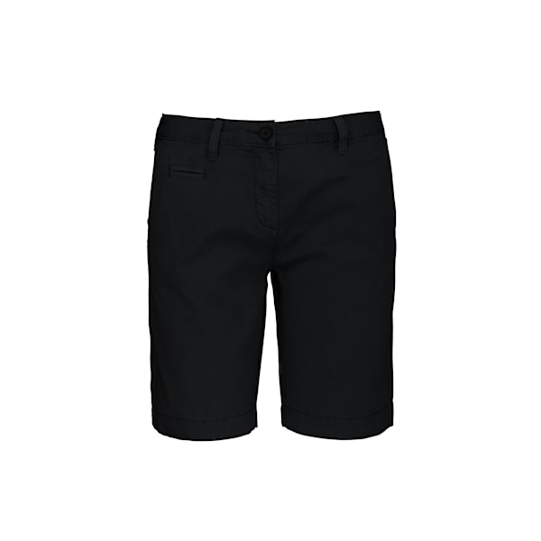 Kariban Dam/Kvinnors Tvättade Bermuda Shorts 20 UK Tvättade Washed Charcoal 20 UK