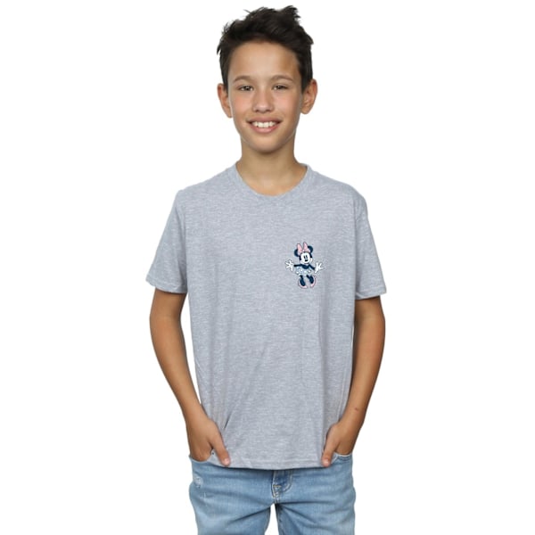 Disney Boys Minnie Mouse Dancing Chest T-Shirt 5-6 år Sport Sports Grey 5-6 Years