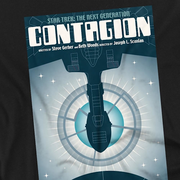 Star Trek Herr The Next Generation Säsong 2 Avsnitt 11 T-Shirt Black 3XL