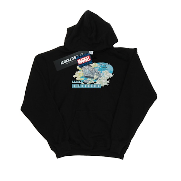 Marvel Dam/Damer S.H.I.E.L.D. Hellicarrier Skyddande Himlen Hoodie S Svart Black S