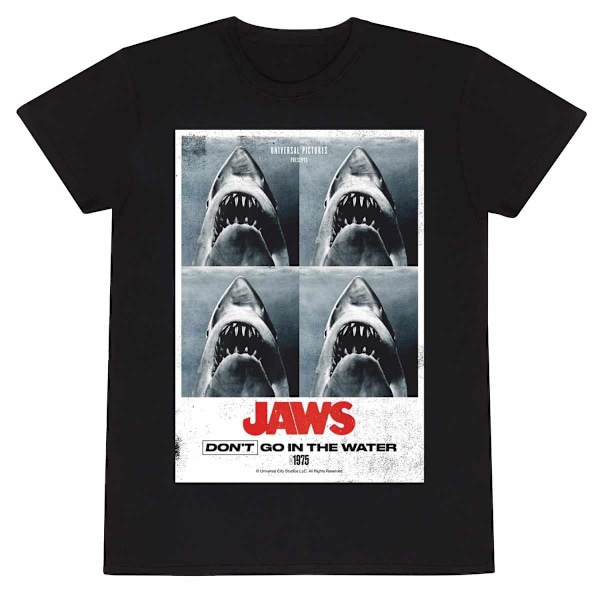 Jaws Unisex Vuxen Don´t Go In The Water T-Shirt M Svart Black M