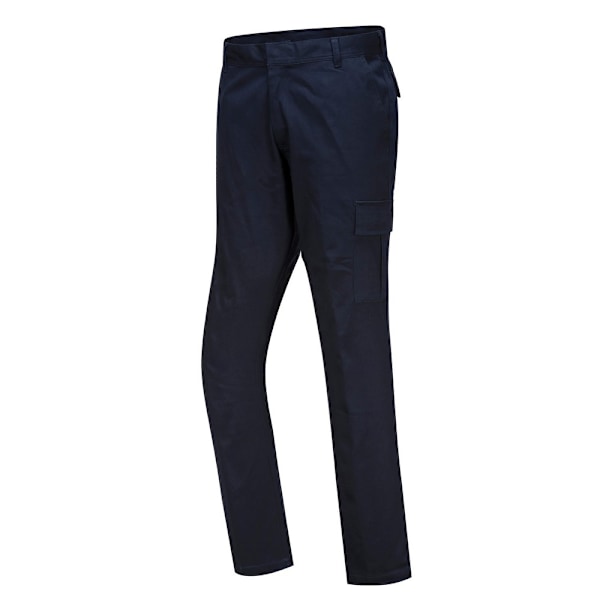 Portwest Herr Stretch Slim Combat Byxor 30R Mörk Marinblå Dark Navy 30R