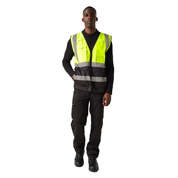 Regatta Pro Executive Hi-Vis väst M gul/svart Yellow/Black M