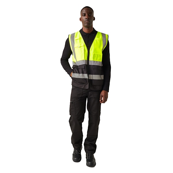Regatta Professional Hi-Vis Väst Herr XL Gul/Svart Yellow/Black XL