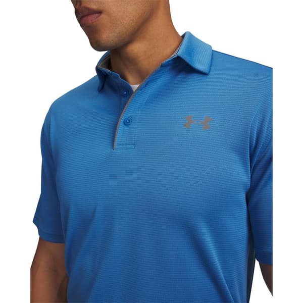Under Armour Tech Mesh Pikétröja för män L Aegean Blue Aegean Blue L