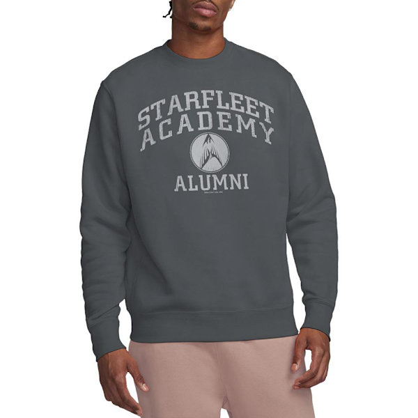 Star Trek Unisex Vuxen Alumni Sweatshirt S Kolgrå Charcoal S