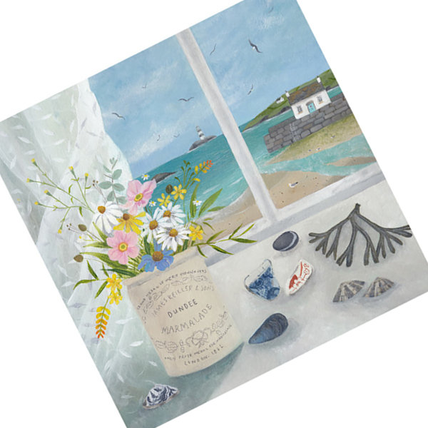 Julia Crossland Beach Treasures Poster 60cm x 60cm Flerfärgad Multicoloured 60cm x 60cm