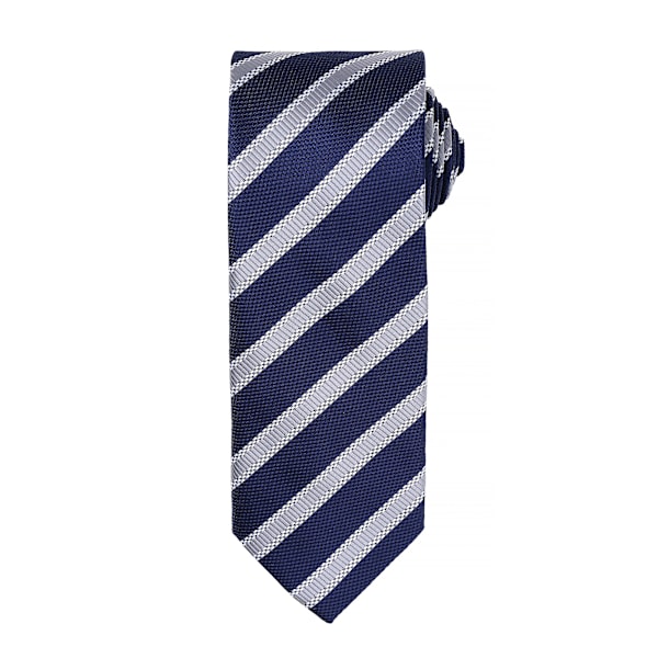 Premier Herr Waffle Stripe Formell Business Slips (2-pack) En Navy/Silver One Size