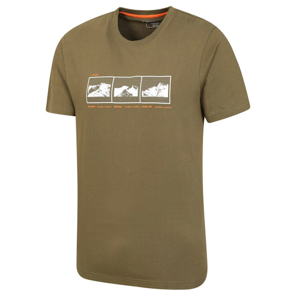 Mountain Warehouse 3 Peaks ekologisk bomull T-shirt XXS Grön Green XXS