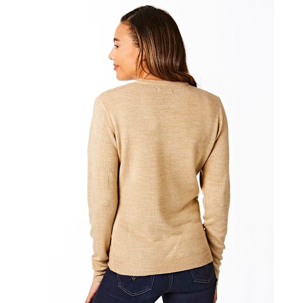 Light And Shade Mjuk Touch Rundhalsad Tröja för Kvinnor/Dam M Camel Camel Beige M