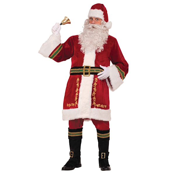 Bristol Novelty Unisex Vuxen Klassisk Jultomtekostym En Storlek Röd Red/White One Size
