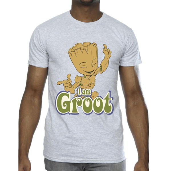 Guardians Of The Galaxy Herr Groot Dansande T-shirt 5XL Sports G Sports Grey 5XL