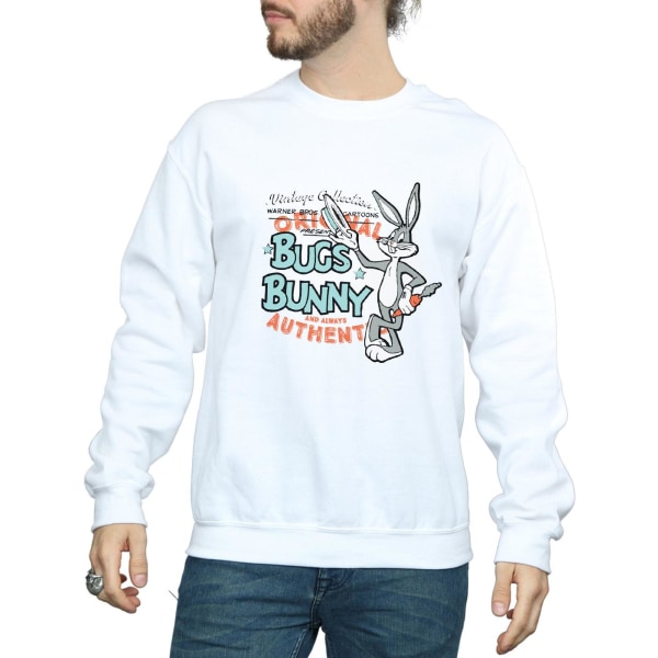 Looney Tunes Unisex Vuxen Bugs Bunny Vintage Sweatshirt XXL Vit White XXL