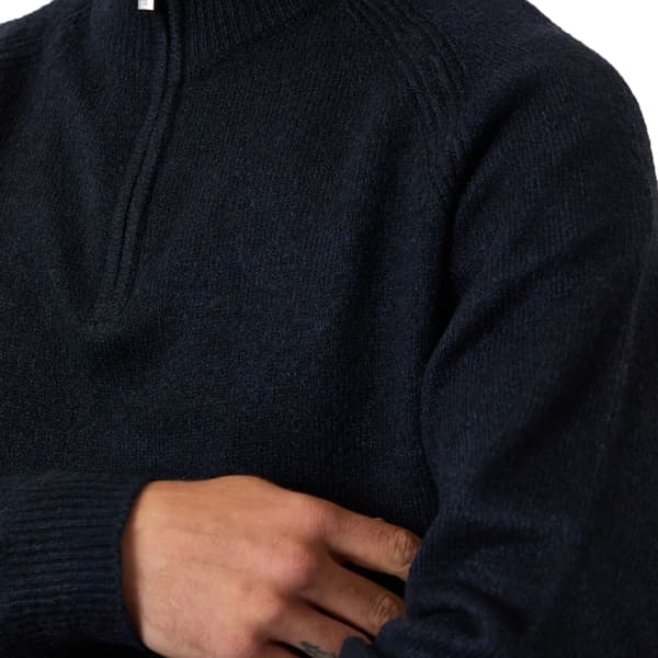 Threadbare Herr Rossen Quarter Zip Raglan Långärmad Tröja S Navy S
