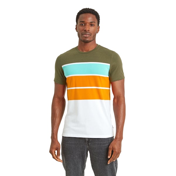 TOG24 Whitwick Randig T-shirt för Herrar Storlek L Khaki Khaki L