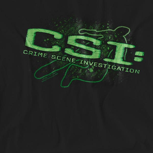 CSI Unisex Vuxen Shadow Sketch T-Shirt L Svart Black L