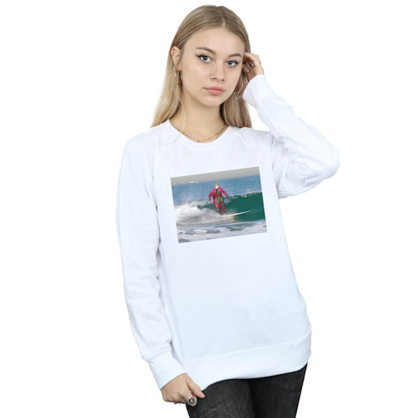 DC Comics Dam/Kvinnor Batman TV-serie Joker Surfing Sweatshirt White L