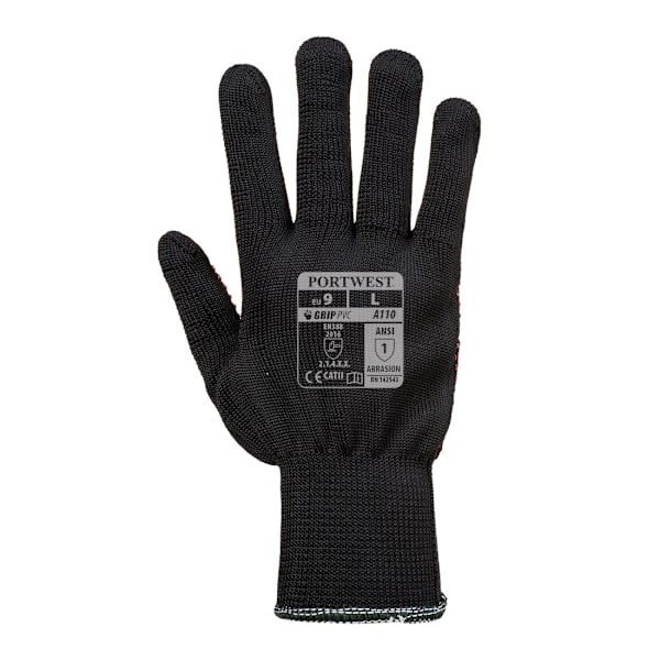 Portwest Unisex Vuxen A110 Prickiga Grepphandskar M Svart Black M