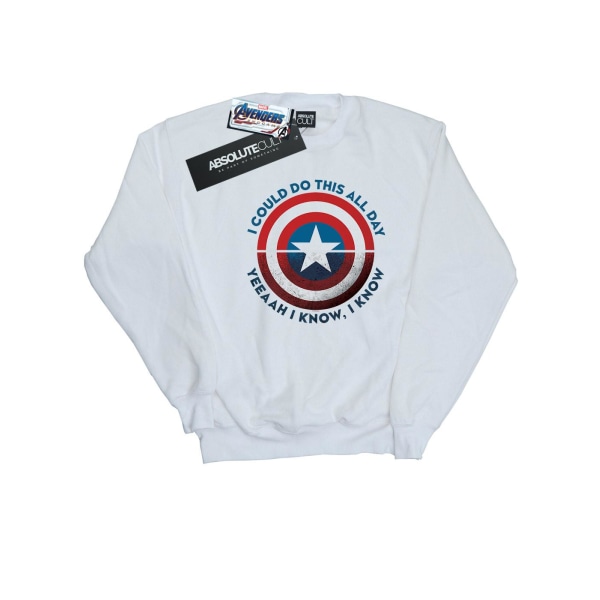 Marvel Womens/Ladies Avengers Endgame Do This All Day Sweatshirt White XXL
