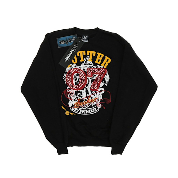 Harry Potter Pojkar Gryffindor Seeker Sweatshirt 7-8 År Svart Black 7-8 Years