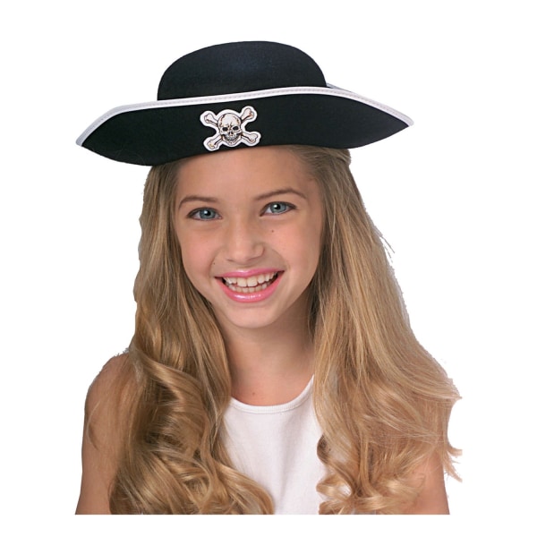 Bristol Novelty Childrens/Kids Durashape Pirate Hat One Size Bl Black/White One Size