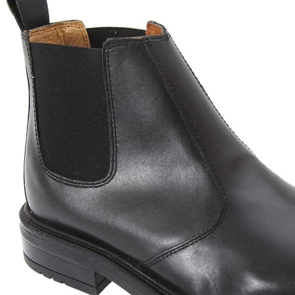 Roamers Herr Läder Kvartersfoder Gusset Chelsea Boots 8 UK B Black 8 UK