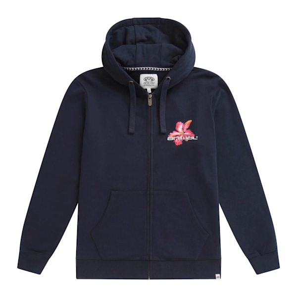 Animal Womens/Ladies Maya Graphic Print Organic Hoodie 10 UK Na Navy 10 UK