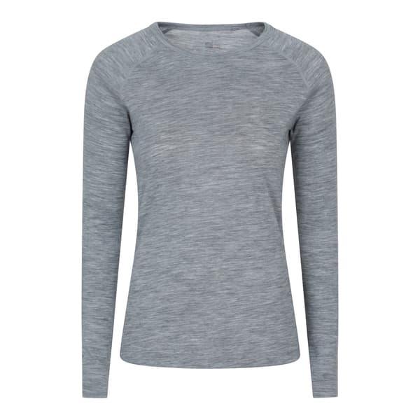 Mountain Warehouse Merino Ull Underställ Dam 18 Light Grey 18 UK