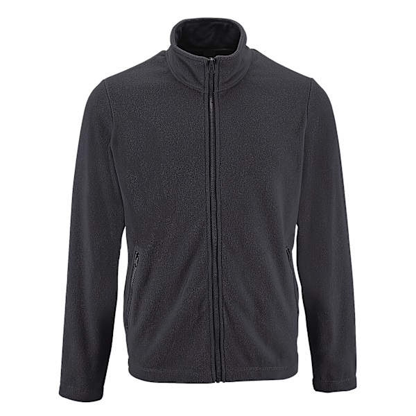 SOLS Herr Norman Fleece Jacka L Charcoal Charcoal L