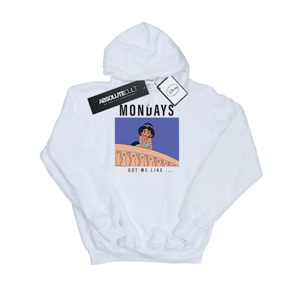 Disney Princess Mens Jasmine Mondays Got Me Like Hoodie S Vit White S