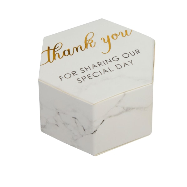 Neviti Thank You presentförpackning med marmoreffekt (förpackning med 10 ) One Size O Off White One Size