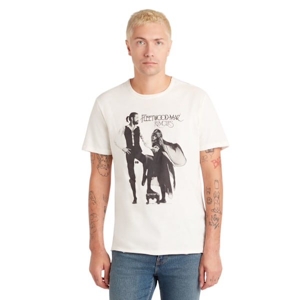 Amplified Unisex Adult Rumours Fleetwood Mac Vintage T-Shirt S White S