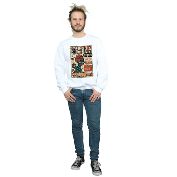 Big Bang Theory Infografisk Poster Sweatshirt för Män M Vit White M