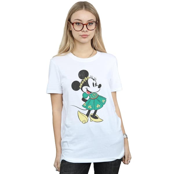 Disney Dam Minnie Mouse St Patrick´s Day Kostym Bomull White 5XL