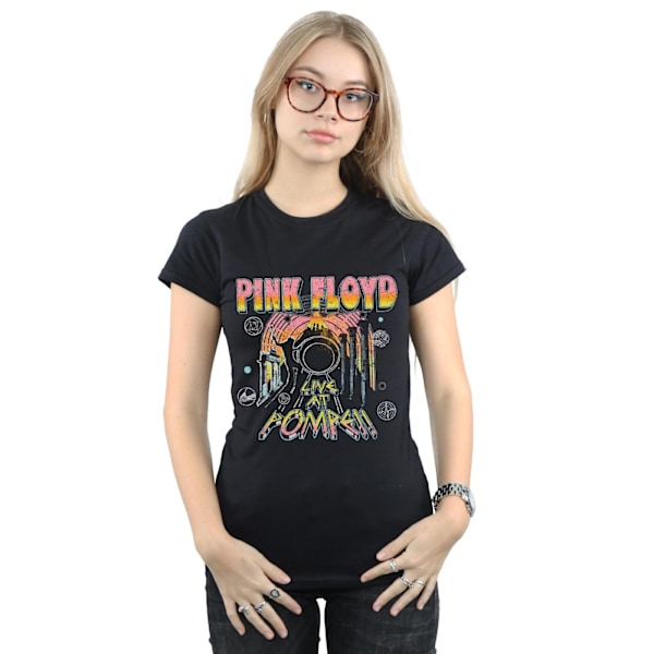 Pink Floyd Dam/Kvinnor Live At Pompeii Bomull T-Shirt XL Svart Black XL