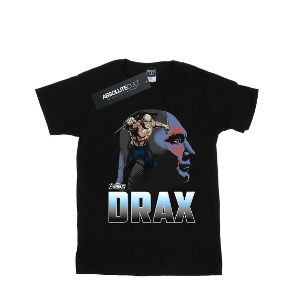 Marvel Girls Avengers Infinity War Drax karaktär bomull T-shirt Black 5-6 Years