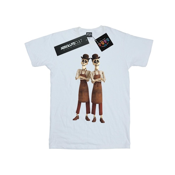 Disney Dam/Damer Coco Oscar Och Felipe Tvillingbröder Bomull White 4XL