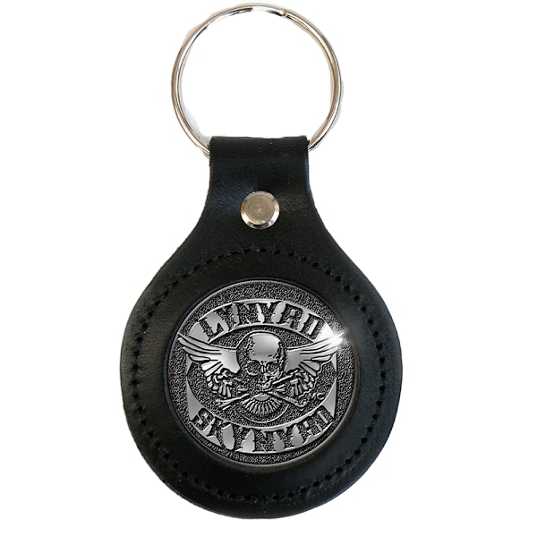 Lynyrd Skynyrd Biker Logo Lädernyckelring One Size Svart/Silver Black/Silver One Size