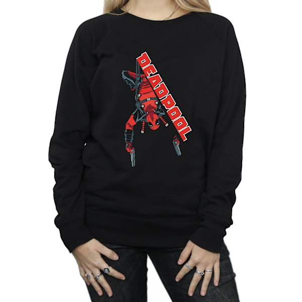 Marvel Womens/Ladies Deadpool Hang Split Sweatshirt L Svart Black L