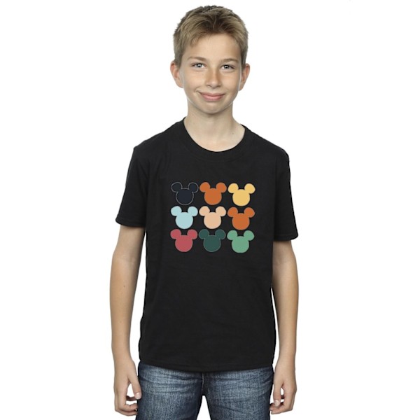 Disney Boys Mickey Mouse Heads Square T-Shirt 5-6 år Svart Black 5-6 Years