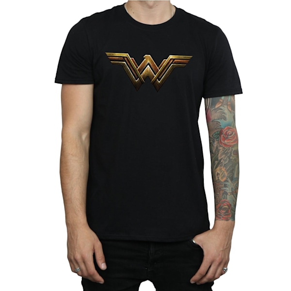 Wonder Woman T-shirt i bomull för män, 3XL, svart Black 3XL