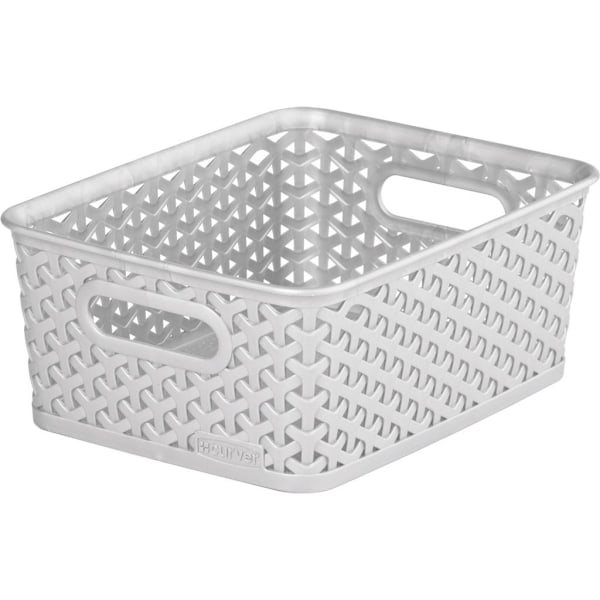 Curver Rattan Korg 10cm x 25.5cm x 19.5cm Grå Grey 10cm x 25.5cm x 19.5cm