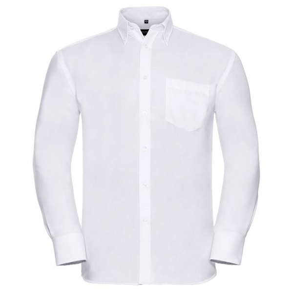 Russell Collection Herr Ultimate Non-Iron Långärmad formell skjorta S White 15.5in