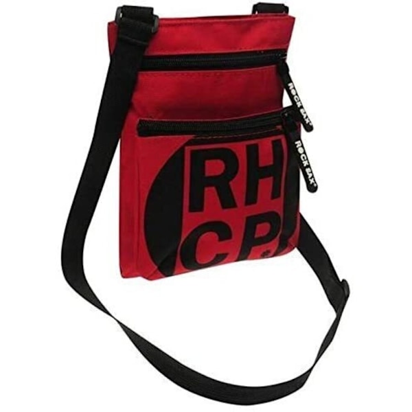 Rock Sax Red Square Red Hot Chili Peppers Väska över axeln En storlek Red/Black One Size