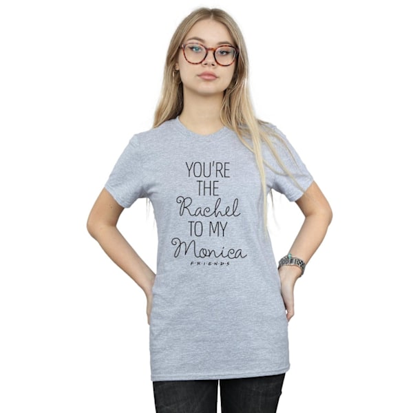 Friends Dam/Kvinna Du är Rachel till min Monica Bomulls T-shirt Sports Grey 3XL