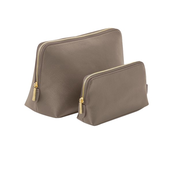 Bagbase Boutique Läderlook PU Toalettväska M Taupe Taupe M