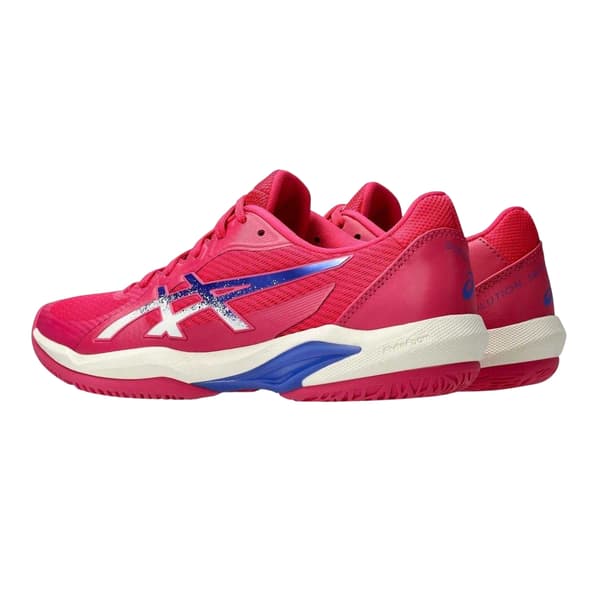 Asics Dam Solution Swift FF 2 Lågskurna Tennisskor 4 Bright Rose/Dark Cobalt 4 UK