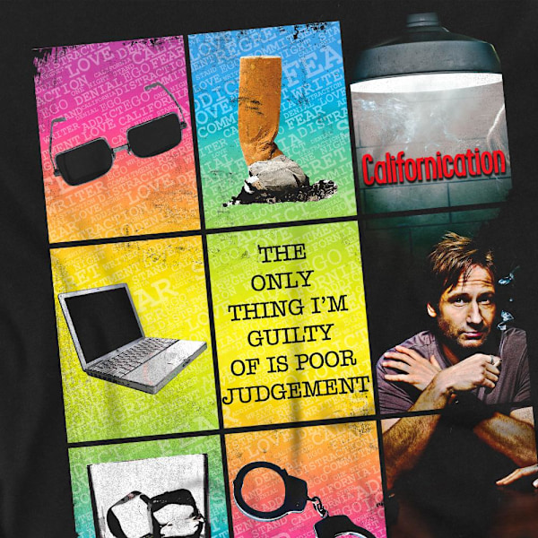 Californication Unisex Vuxen T-shirt med Dåligt Omdöme S Svart Black S