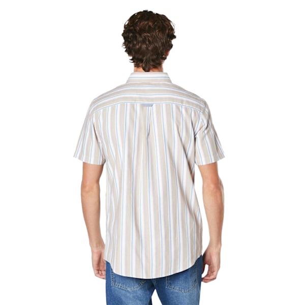 Maine Herr Oxford-Skjorta med Kort Ärm XXL Tan Tan XXL